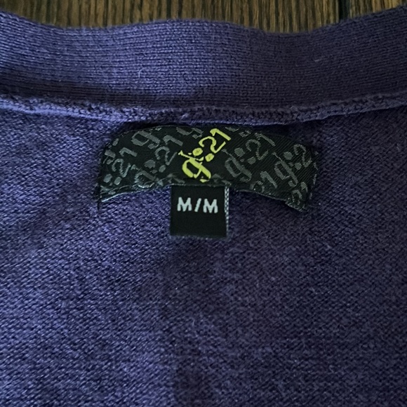 VGUC G21 purple cardigan - Picture 2 of 5